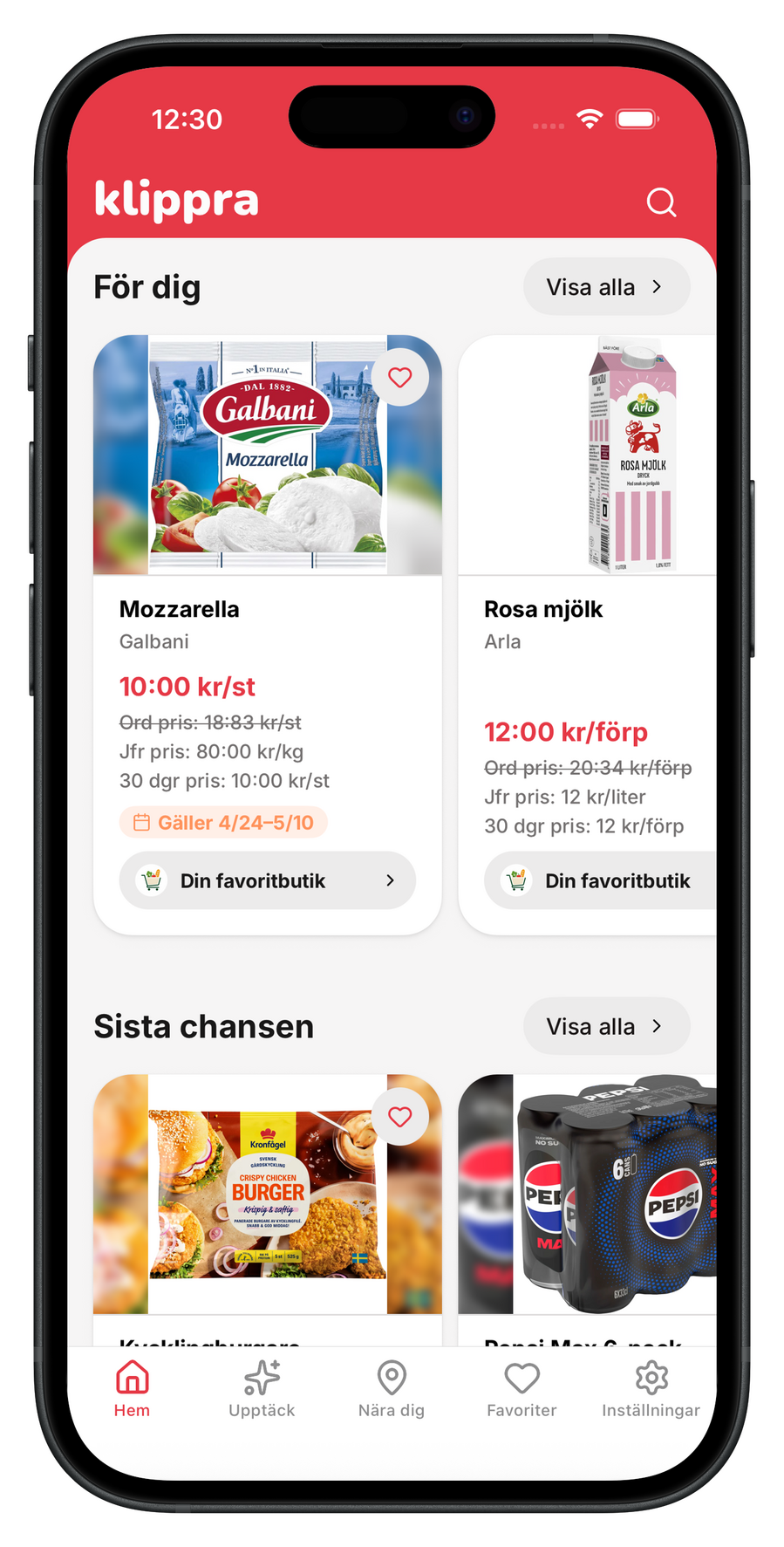 Klippra exempel bild